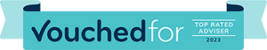 Vouched For Top Rated Adviser Ribbon 2023